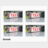 Hongkong Taxi Rechthoekige Sticker (Vel)