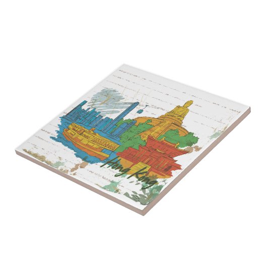 Hongkong Tegeltje (Zijkant)