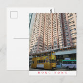 Hongkong tram uitzicht briefkaart (Voorkant / Achterkant)
