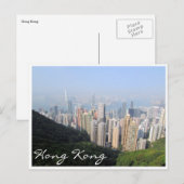 hongkong uitzicht top briefkaart (Voorkant / Achterkant)