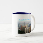 Hongkong van de piek tweekleurige koffiemok (Voorkant rechts)