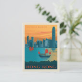 Hongkong | Victoria Harbour Briefkaart (Staand voorkant)