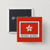 Hongkong Vierkante Button 5,1 Cm (Voorkant /achterkant)