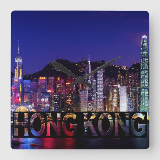 Hongkong Vierkante Klok (Voorkant)