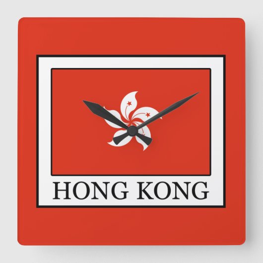 Hongkong Vierkante Klok (Voorkant)