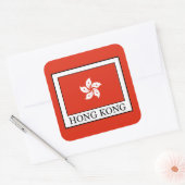 Hongkong Vierkante Sticker (Envelop)