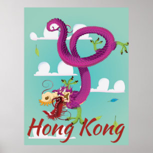 Hongkong Vintage Reisposter Poster