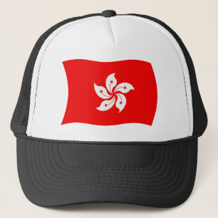 Hongkong Vlag Hoed Trucker Pet