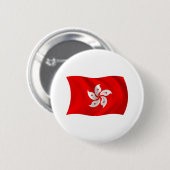 Hongkong Vlag Knop Ronde Button 5,7 Cm (Voorkant /achterkant)