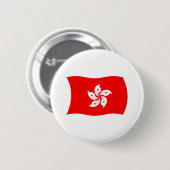 Hongkong Vlag Knop Ronde Button 5,7 Cm (Voorkant /achterkant)