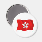 Hongkong Vlag Magneet (Voorkant / Achterkant)