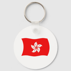 Hongkong Vlag Sleutelhanger