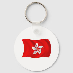 Hongkong Vlag Sleutelhanger