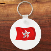 Hongkong Vlag Sleutelhanger (Voorkant)
