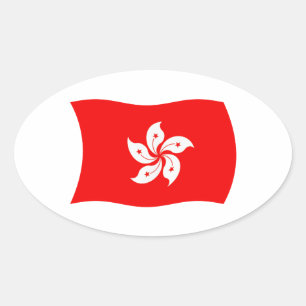 Hongkong Vlag Sticker