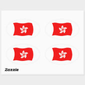 Hongkong Vlag Sticker (Vel)