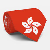 Hongkong Vlag Stropdas (Opgerold)