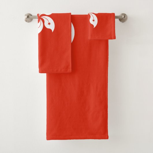 Hongkongse vlag bad handdoek (Insitu)