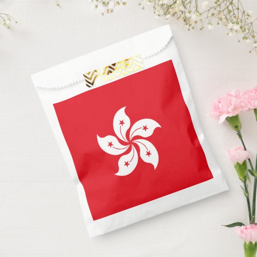 Hongkongse vlag bedankzakje (Gezegeld)