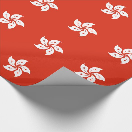 Hongkongse vlag cadeaupapier (Hoek)