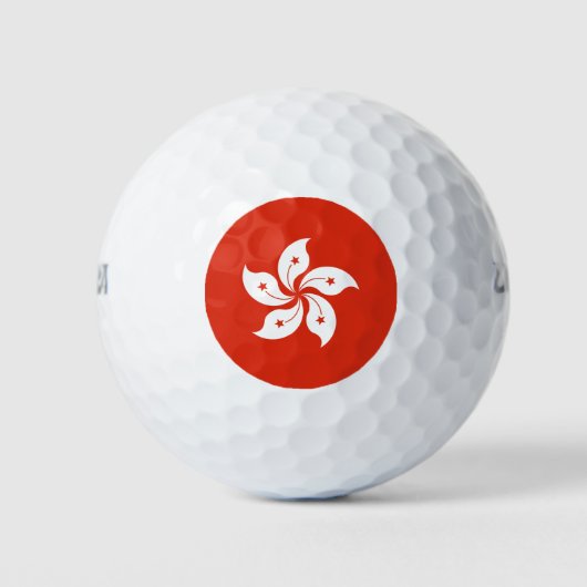 Hongkongse vlag golfballen (Voorkant)