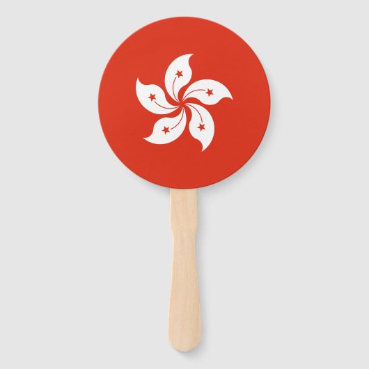 Hongkongse vlag handwaaier (Voorkant)