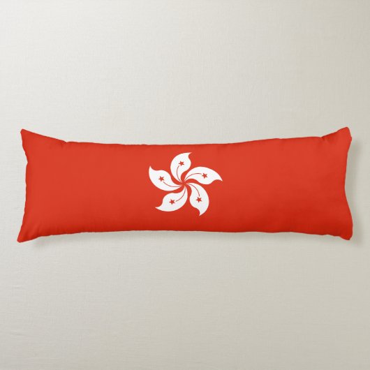Hongkongse vlag lichaamskussen (Voorkant)