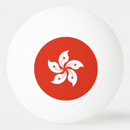 Hongkongse vlag pingpongbal (Voorkant)