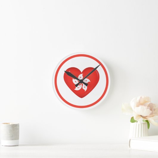 Hongkongse vlag ronde klok (Huis)