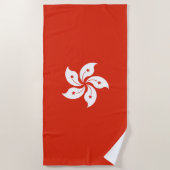 Hongkongse vlag strandlaken (Voorkant)