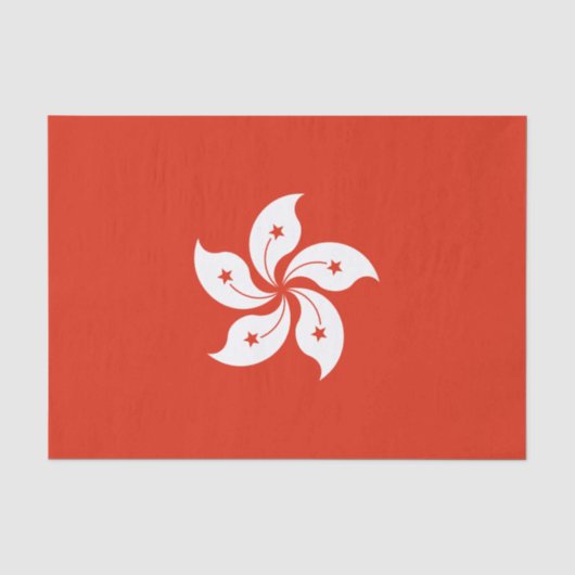 Hongkongse vlag tissuepapier (Voorkant)