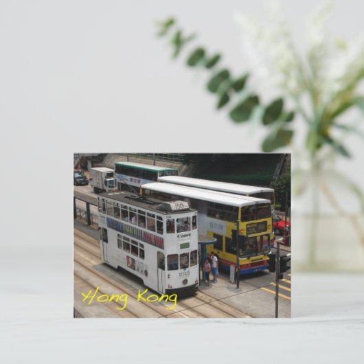 Hongkongtram Briefkaart (Staand voorkant)