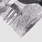  hongpartij in Cute Country Tissuepapier (Detail)