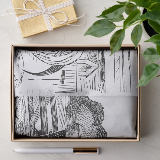  hongpartij in Cute Country Tissuepapier (Geschenk)