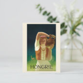 Hongrie Hungary Vintage Poster 1930 Briefkaart (Staand voorkant)