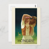 Hongrie Hungary Vintage Poster 1930 Briefkaart (Voorkant / Achterkant)