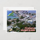 Honiara - Uitzicht vanuit de lucht - Salomonseilan Briefkaart (Voorkant / Achterkant)
