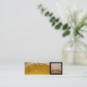 HONIEBEDING, BEEKEEPER APIRIST MINI VISITEKAARTJE (Staand voorkant)