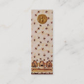 HONIEBEDING, BEEKEEPER APIRIST MINI VISITEKAARTJE (Achterkant)