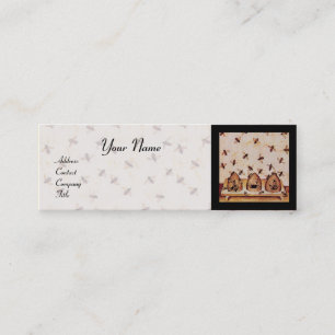 HONIEBEDING, BEEKEEPER APIRIST MINI VISITEKAARTJE