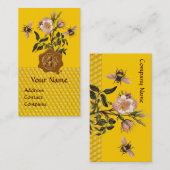 HONIEBEN EN WILDE ROZEN , DIERENWAXSEAL VISITEKAARTJE (Voorkant / Achterkant)