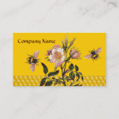 HONIEBEN EN WILDE ROZEN , DIERENWAXSEAL VISITEKAARTJE (Achterkant)