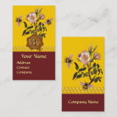 HONIEBEN EN WILDE ROZEN , DIERENWAXSEAL VISITEKAARTJE (Voorkant / Achterkant)