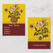 HONIEBEN EN WILDE ROZEN , DIERENWAXSEAL VISITEKAARTJE (Voorkant / Achterkant)