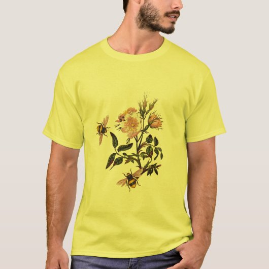 HONIEBEN EN WILDE ROZEN , RUNDVLEES T-SHIRT (Voorkant)