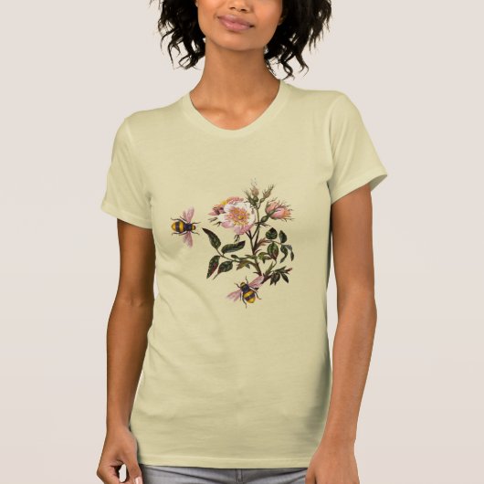 HONIEBEN EN WILDE ROZEN , RUNDVLEES T-SHIRT (Voorkant)