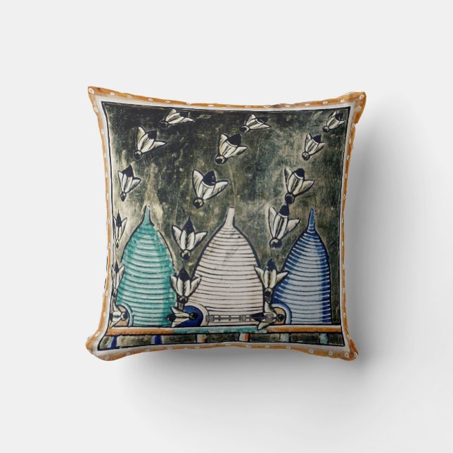 HONIEBES, BEDRIJFSE MEDIEVEELER KUSSEN (Voorkant)