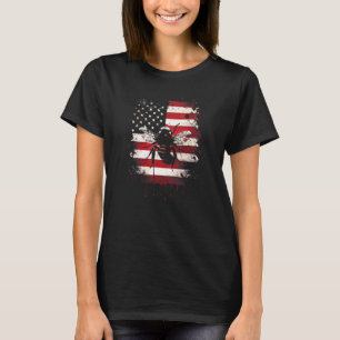 Honigbij en hommel voor Amerikaanse imker T-shirt