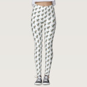 Honigbij (wit) - All-Over Leggings (Voorkant)