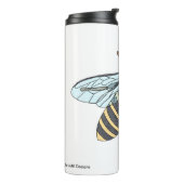 Honigbij (wit) - Tumbler Thermosbeker (Gedraaid links)